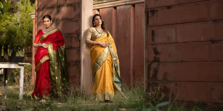 4 Types of Maheshwari Handloom Sarees