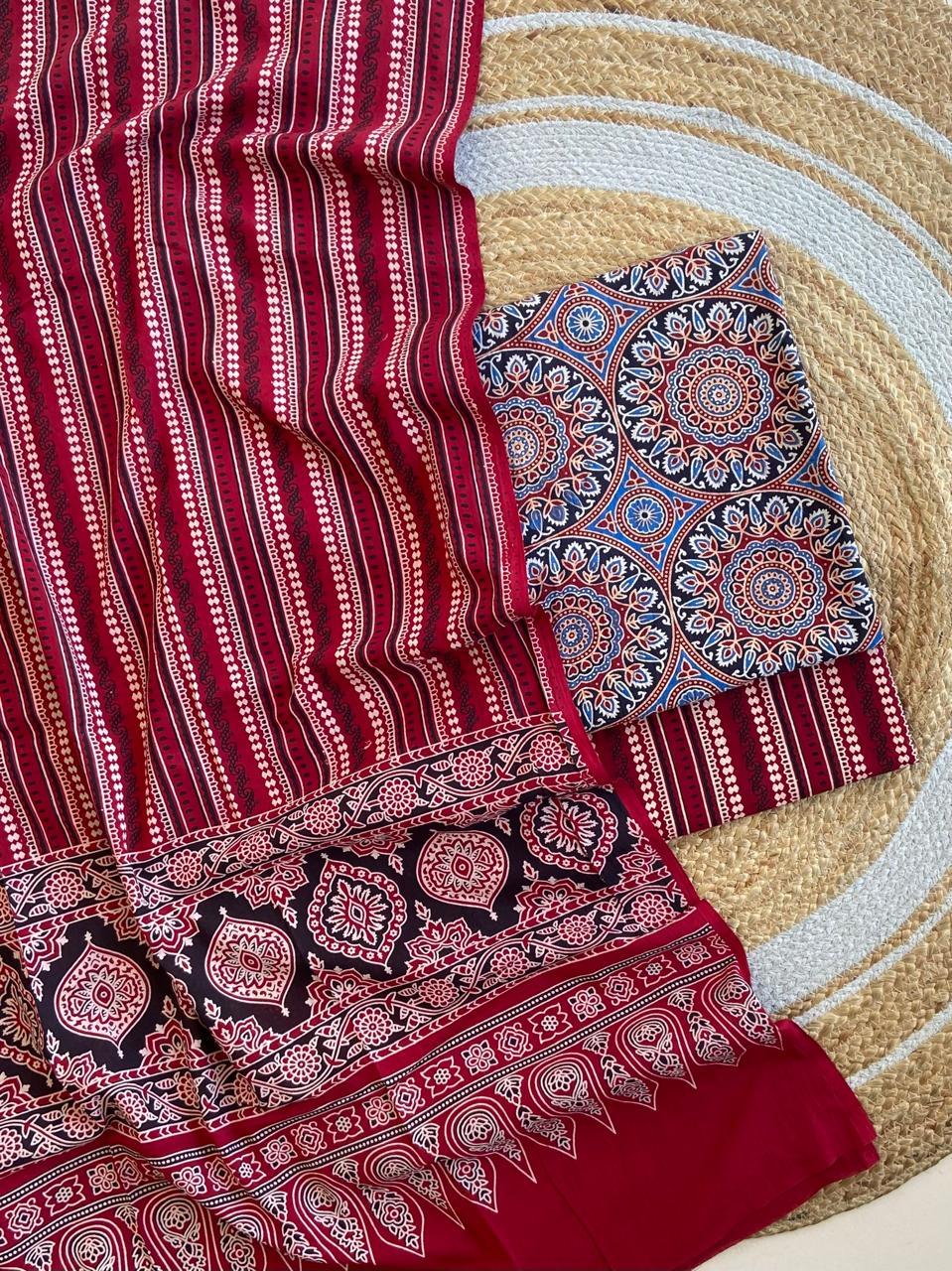Ajrakh Suit