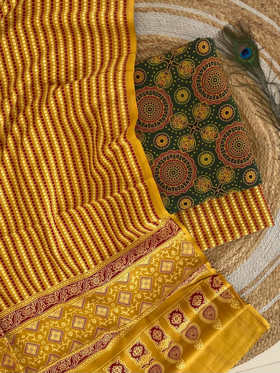Ajrakh Suit