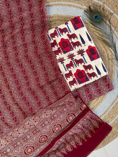 Ajrakh  Suit
