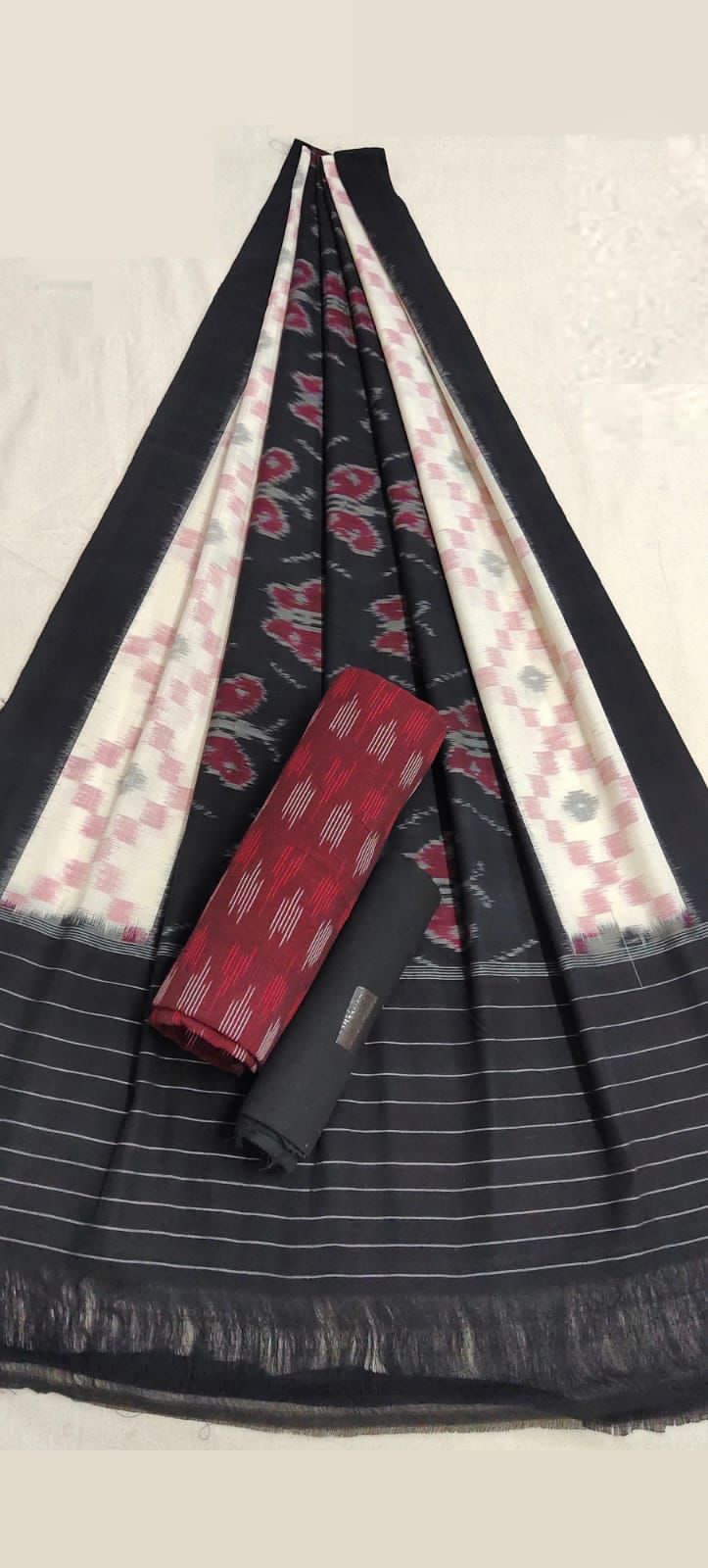 Ikkat Weaved Cotton Suit