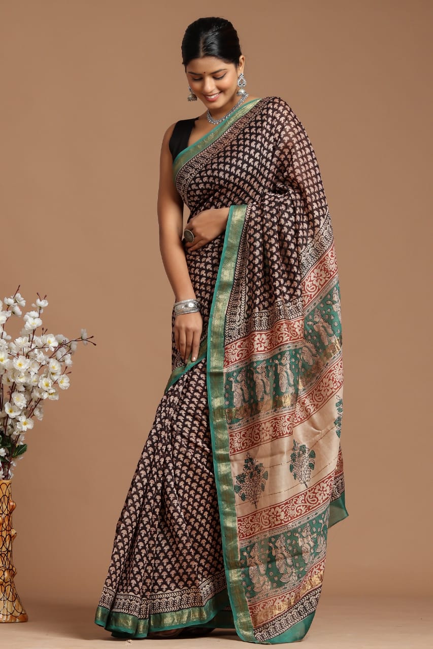 Maheshwari Silk Saree