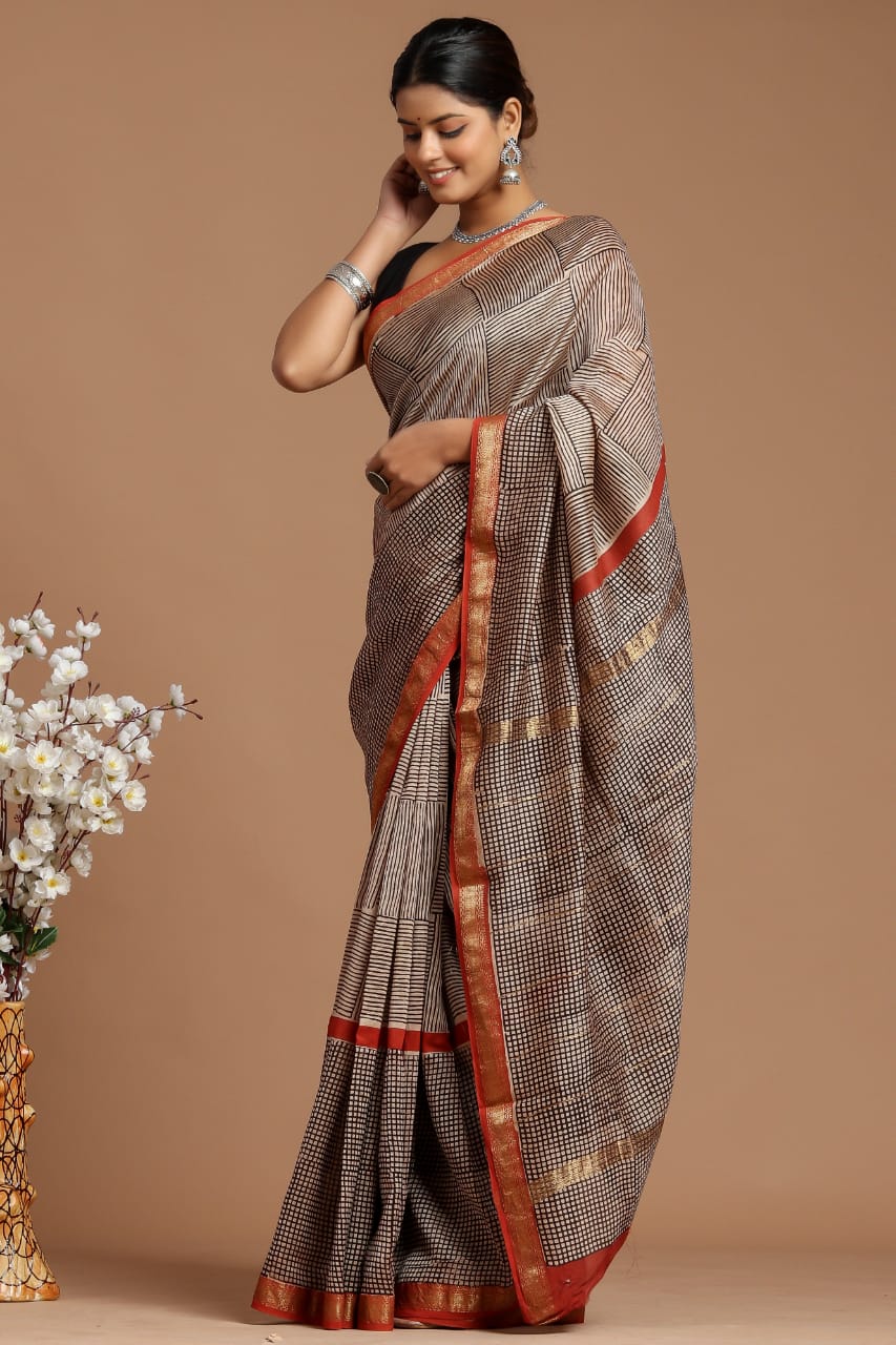 Maheshwari Silk Saree
