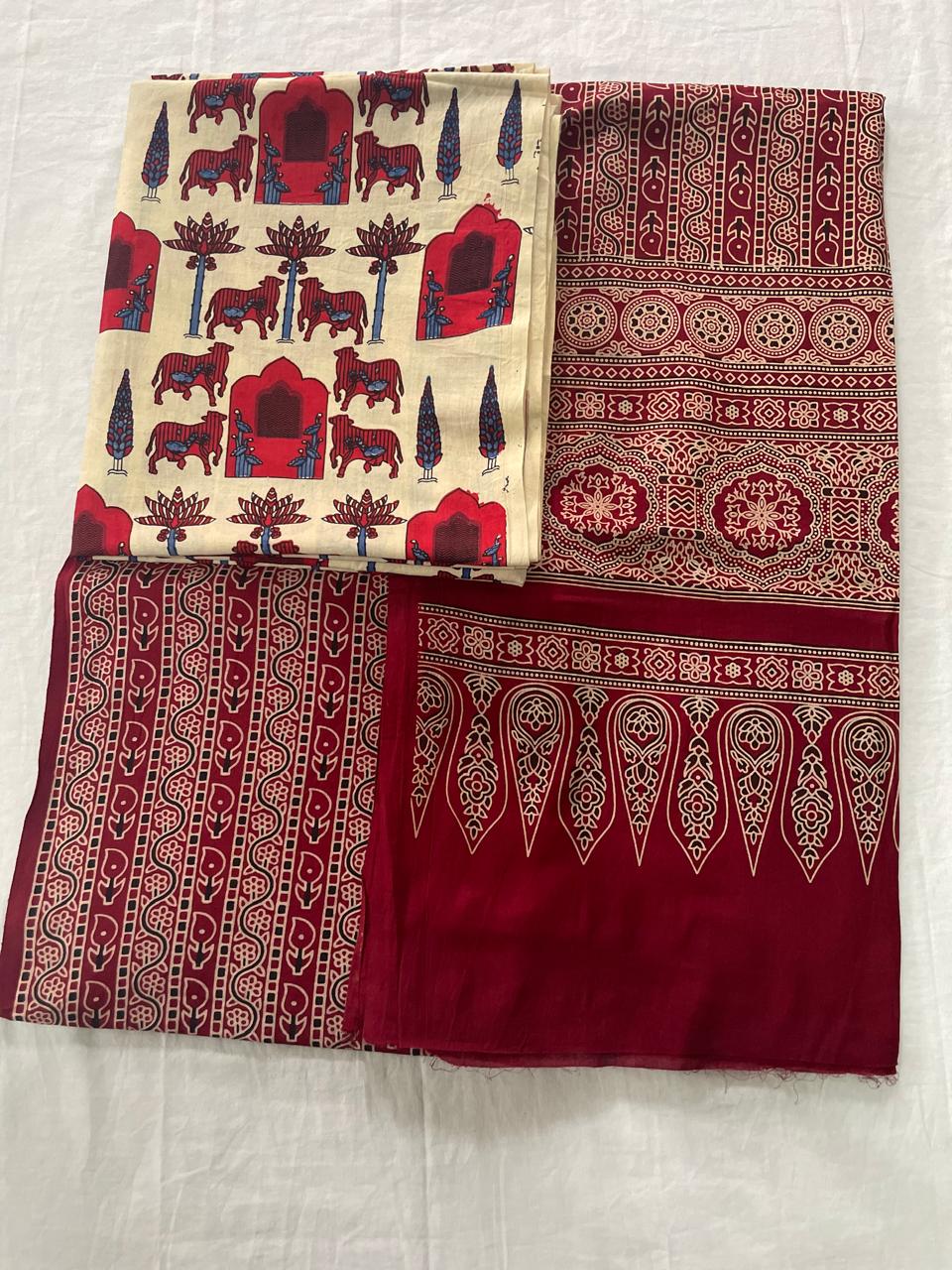 Ajrakh  Suit