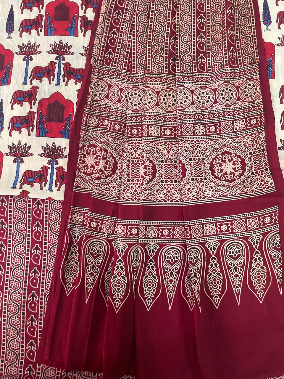 Ajrakh  Suit
