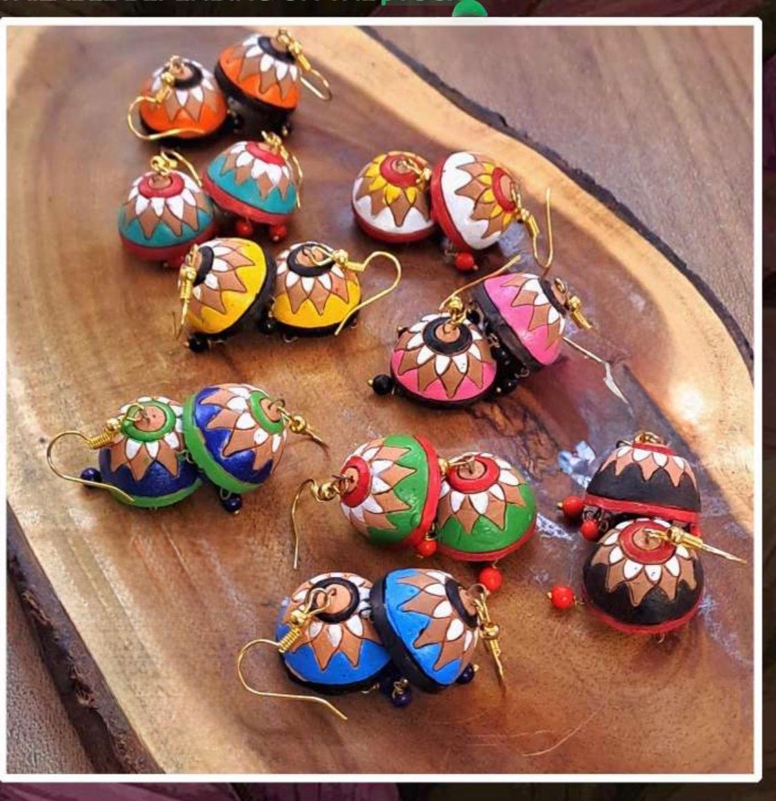 IMG TERRACOTTA ROUND EARRINGS